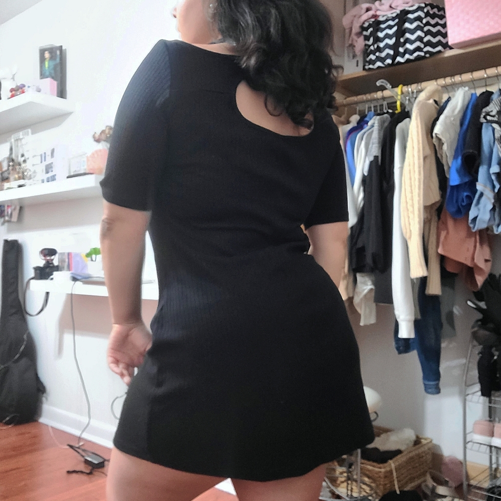 Arizona Black Midi Casual Dress XL
